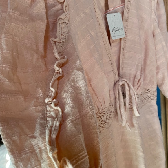 NWT Free People 100% Cotton Maxi Slit Dress - Picture 3 of 12